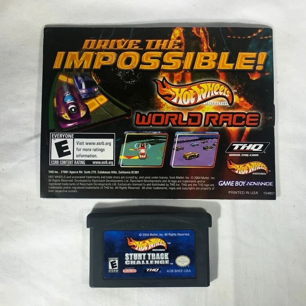 NINTENDO GAME BOY ADVANCE HOT WHEELS STUNT TRACK